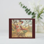 Alphonse-Mucha-Schokoladenmassage Postkarte (Stehend Vorderseite)