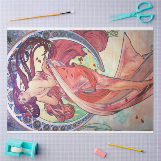 Alphonse Mucha Seidenpapier (Basteln)