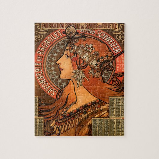 Alphonse Mucha Seifenfabrik 1897 Puzzle (Vertikal)