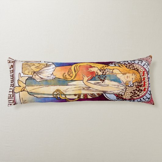 Alphonse Mucha Seitenschläferkissen (Rückseite)