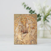 Alphonse Mucha - Slavia Postkarte (Stehend Vorderseite)