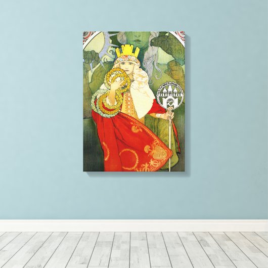 Alphonse Mucha Sokol Festival Leinwand Poster (Insitu (Holzboden))