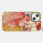 Alphonse Mucha Sommer iPhone Hülle (Rückseite (Horizontal))