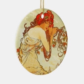 Alphonse Mucha Sommerornament Keramikornament (Rechts)