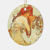 Alphonse Mucha Sommerornament Keramikornament (Links)