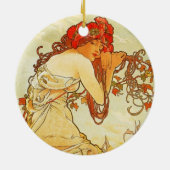 Alphonse Mucha Sommerornament Keramikornament (Hinten)