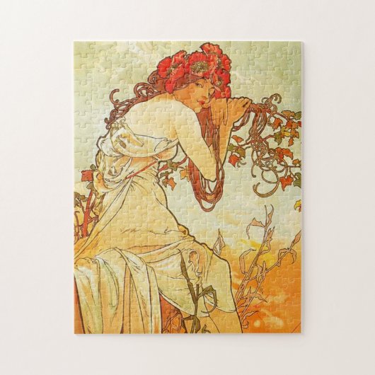 Alphonse Mucha Sommerpuzzle Puzzle (Vertikal)