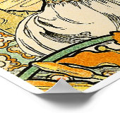 Alphonse Mucha: Sprache der Blume Poster (Ecke)