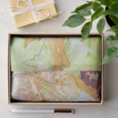 Alphonse Mucha Spring Floral Vintag Jugendstil Seidenpapier (Geschenk)