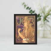 Alphonse Mucha - Stellenanzeige Postkarte (Stehend Vorderseite)