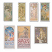 Alphonse Mucha Sticker Sortiment 1 (Vorderseite)