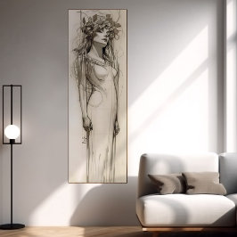 Alphonse Mucha Stift Landschaft Jugendstil Poster