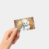 Alphonse Mucha Style Cat Ausweis (Handheld)