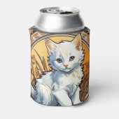 Alphonse Mucha Style Cat Dosenkühler (Kanne Rückseite)
