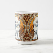 Alphonse Mucha Style Cat Kaffeetasse (Mittel)