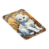 Alphonse Mucha Style Cat Magnet (Rechte Seite)