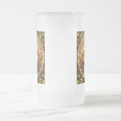 Alphonse Mucha Style Cat Mattglas Bierglas (Mittel)