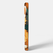 Alphonse Mucha Style Orange Cat Case-Mate iPhone Hülle (Rückseite / Links)