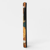Alphonse Mucha Style Orange Cat Case-Mate iPhone Hülle (Hinten/Links)
