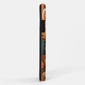 Alphonse Mucha Style Orange Cat Case-Mate iPhone Hülle (Hinten/Rechts)