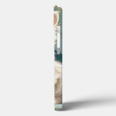 Alphonse Mucha Style White Cat Case-Mate iPhone Hülle (Rückseite / Links)