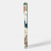 Alphonse Mucha Style White Cat Case-Mate iPhone Hülle (Rückseite / Links)