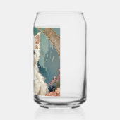 Alphonse Mucha Style White Cat Dosenglas (Links)