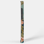 Alphonse Mucha Style White Cat Samsung Galaxy Hülle (Rechte Seite)