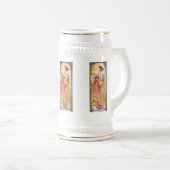 Alphonse Mucha Summer Bierglas (VorderseiteRechts)