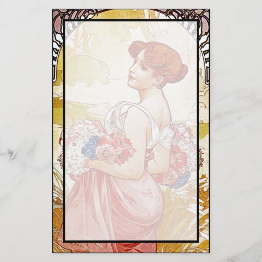 Alphonse Mucha Summer Briefpapier (Vorderseite)
