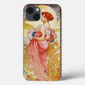 Alphonse Mucha Summer Case-Mate iPhone Hülle (Rückseite)