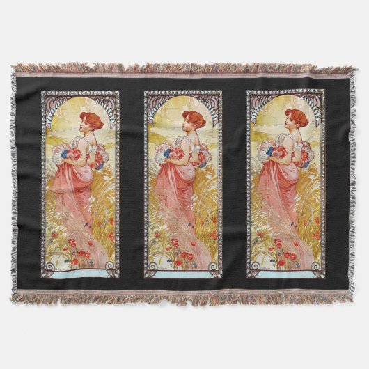 Alphonse Mucha Summer Decke (Vorderseite)