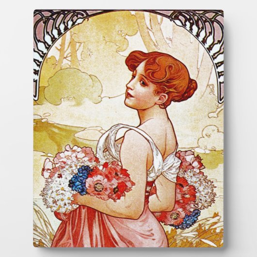 Alphonse Mucha Summer Fotoplatte (Vorderseite)