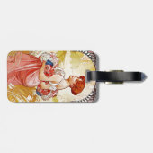 Alphonse Mucha Summer Gepäckanhänger (Rückseite horizontal)