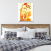 Alphonse Mucha Summer Leinwand Poster (Insitu (Schlafzimmer))