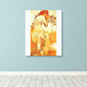 Alphonse Mucha Summer Leinwand Poster (Insitu (Holzboden))