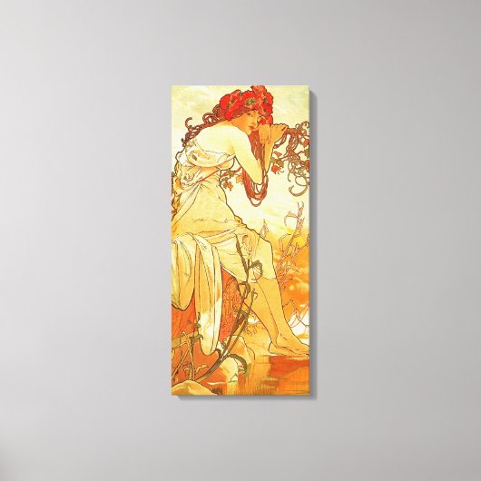 Alphonse Mucha Summer Leinwand Poster (Vorderseite)