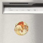 Alphonse Mucha Summer Magnet (In Situ (Geschirrspüler))