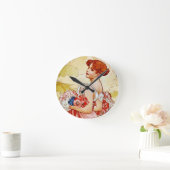 Alphonse Mucha Summer Runde Wanduhr (Zuhause)