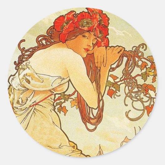 Alphonse Mucha Summer Stickers (Vorderseite)