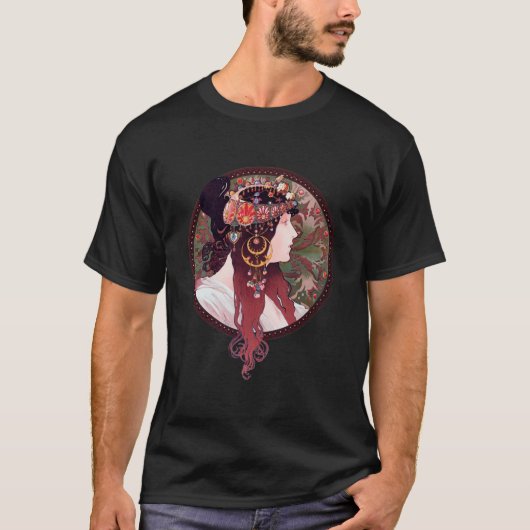 Alphonse Mucha T-Shirt (Vorderseite)