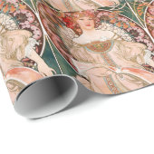 Alphonse Mucha: Tagtraum (Rêverie) Geschenkpapier (Rolleneckpunkt)