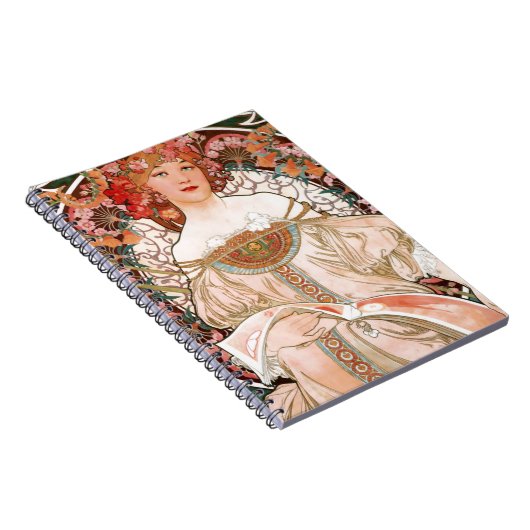 Alphonse Mucha: Tagtraum (Rêverie) Notizblock (Rechte Seite)