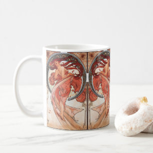 Alphonse Mucha Tanz 1898 Art Nouveau Vintage Kaffeetasse
