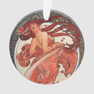 Alphonse Mucha Tanz 1898 Art Nouveau Vintage Ornament