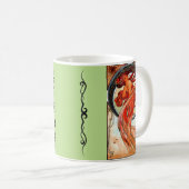 Alphonse Mucha - Tanz Kaffeetasse (VorderseiteRechts)