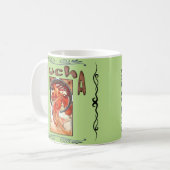 Alphonse Mucha - Tanz Kaffeetasse (Vorderseite Links)