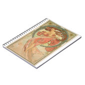 Alphonse Mucha - Tanz Notizblock (Linke Seite)