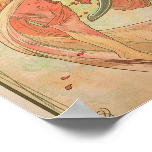 Alphonse Mucha - Tanz Poster (Ecke)