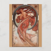 Alphonse Mucha, "Tanz" Postkarte (Vorderseite)
